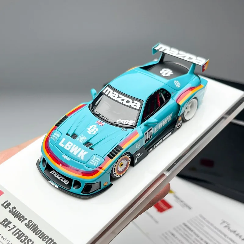 

MU 1:43 Mazda FD3S RX-7 имитационная модель автомобиля из смолы, подарочная игрушка для друзей, коллекционный декоративный предмет для взрослых.