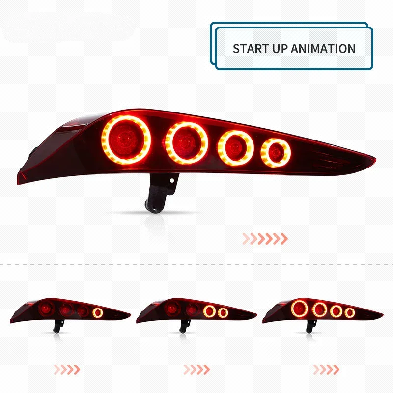 2pc LED Tail lights For Toyota GR Supra A90/A91 2019 2020-2024 Taillight Car Accessories Start-up Animation Sequential Breathing