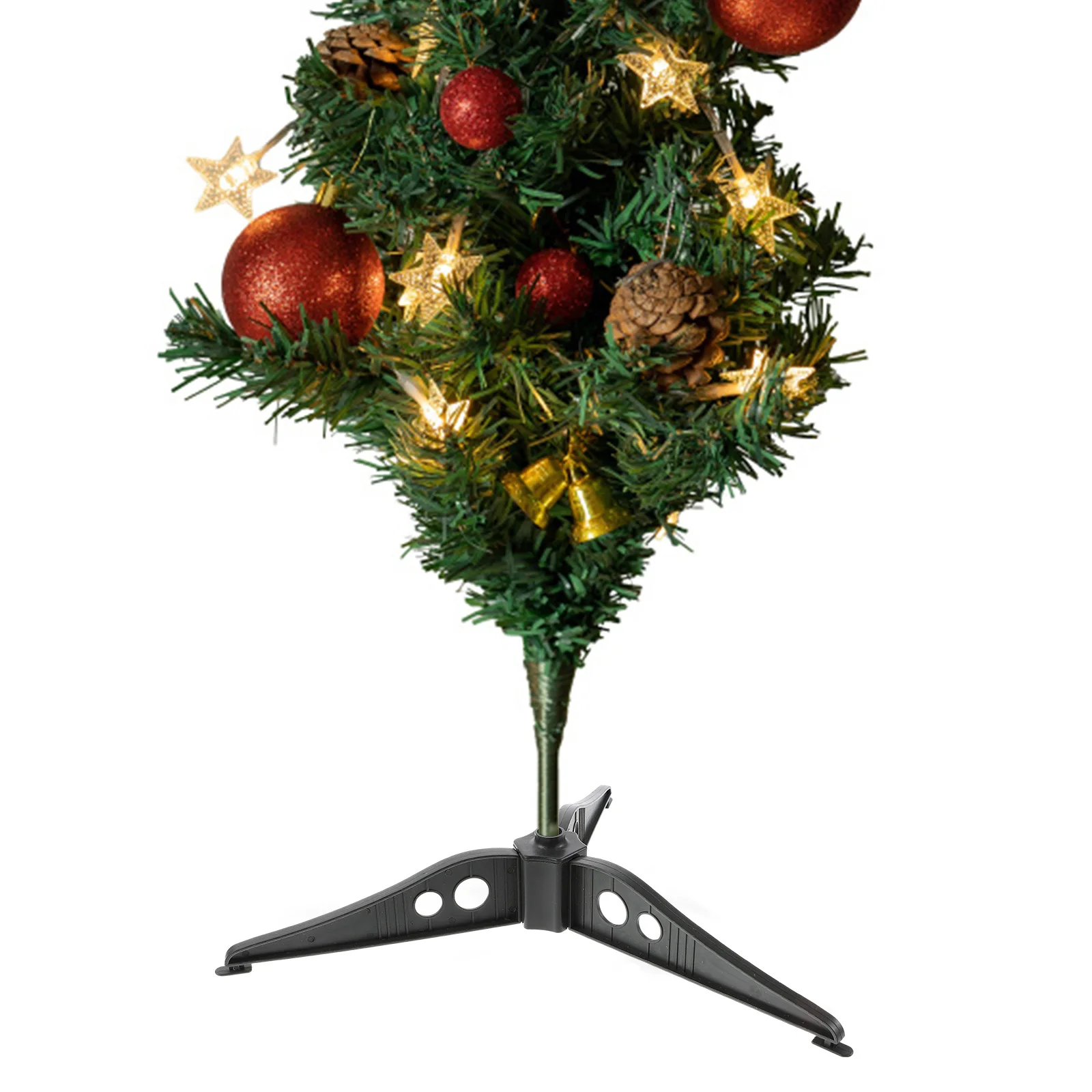 

Sturdy Plastic Xmas Tree Stand Stable Triangle Structure Detachable Tree Base Easy Install Christmas Party Wedding Outdoor