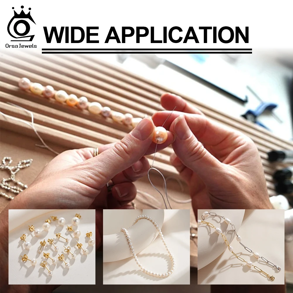 ORSA JEWELS 5-6mm Baroque Freshwater Pearl Beads High Quality 4A Irregular Shape Loose Beads Jewelry Making DIY for Women PP6
