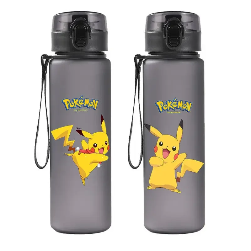 1000ml Pokemon Pikachu Sports Water Student Drinking Water Large Capacity Cup Women Men's Leakproof with Rope Outdoor Travel Mug