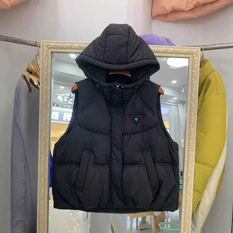 

Женский orth пуховый жилет Jaet, белый Du Feather, воротник-стойка, теплая верхняя одежда, осенне-зимняя одежда больших размеров