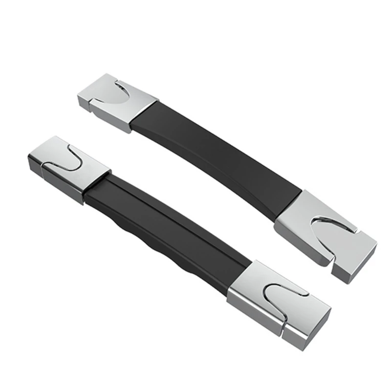 X5XA Suitcase Replacement Handle with Rubber Grip and Metal Mounting Hardware, Luggage Carry Handle for Repair and Grip Service