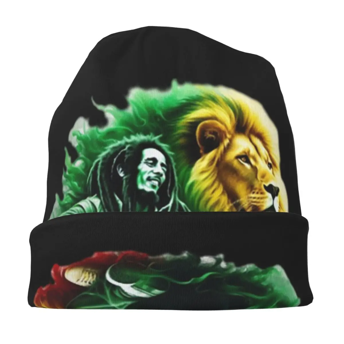 بوب مارلي وان لوف قبعة محبوكة دافئة الهيب هوب بونيه قبعة الخريف الشتاء في الهواء الطلق بيني القبعات للجنسين الكبار