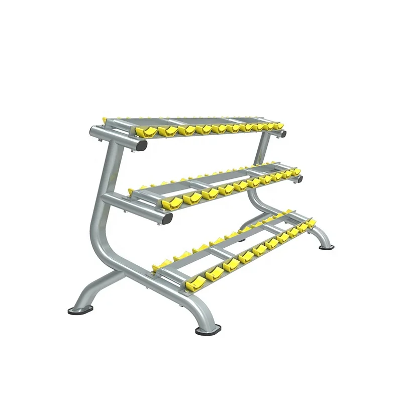 DFT Gym equipment KJ-1263 3 tiers dumbbell rack