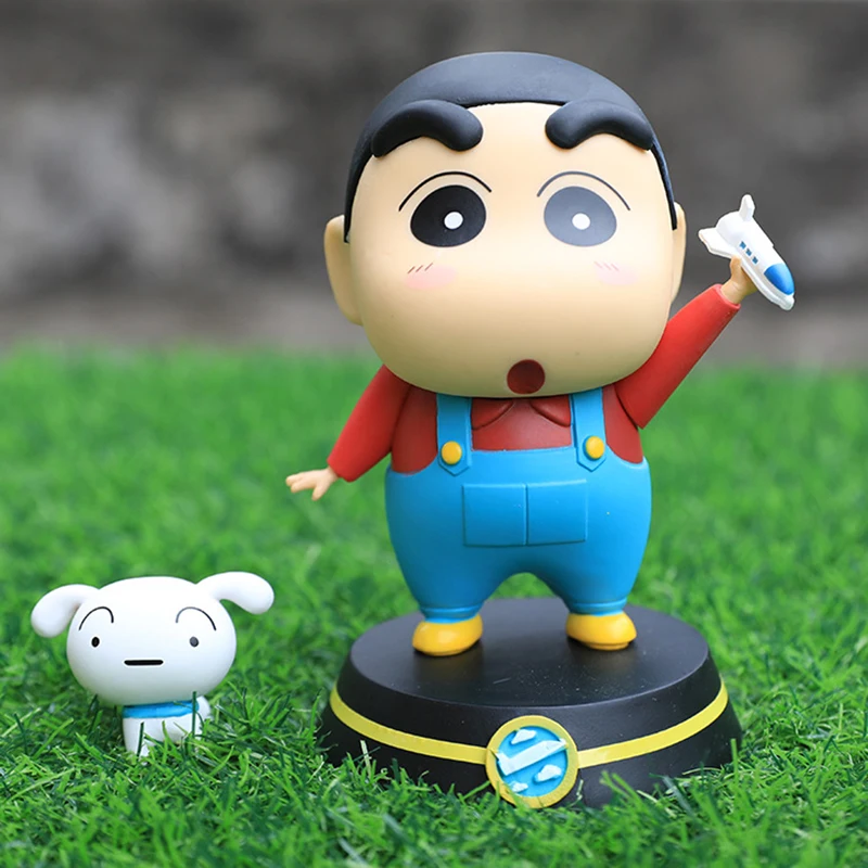 Crayon Shin-Chan Nohara Shiro figuras ของเล่นอนิเมะ Shin Chan ตุ๊กตาขยับแขนขาได้ GK รูปปั้นตุ๊กตา Kawaii คอลเลกชันของขวัญ