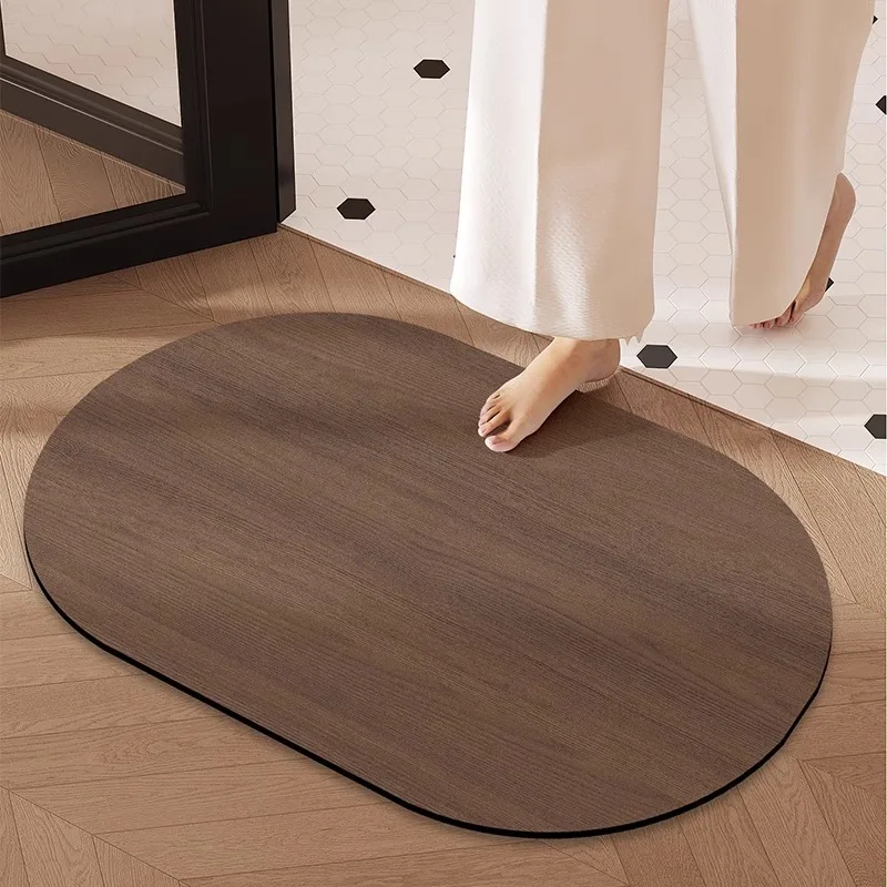 Bathroom absorbent pad, diatomaceous earth foot mat at the entrance of the bathroom, non slip floor mat, toilet carpet - view 4