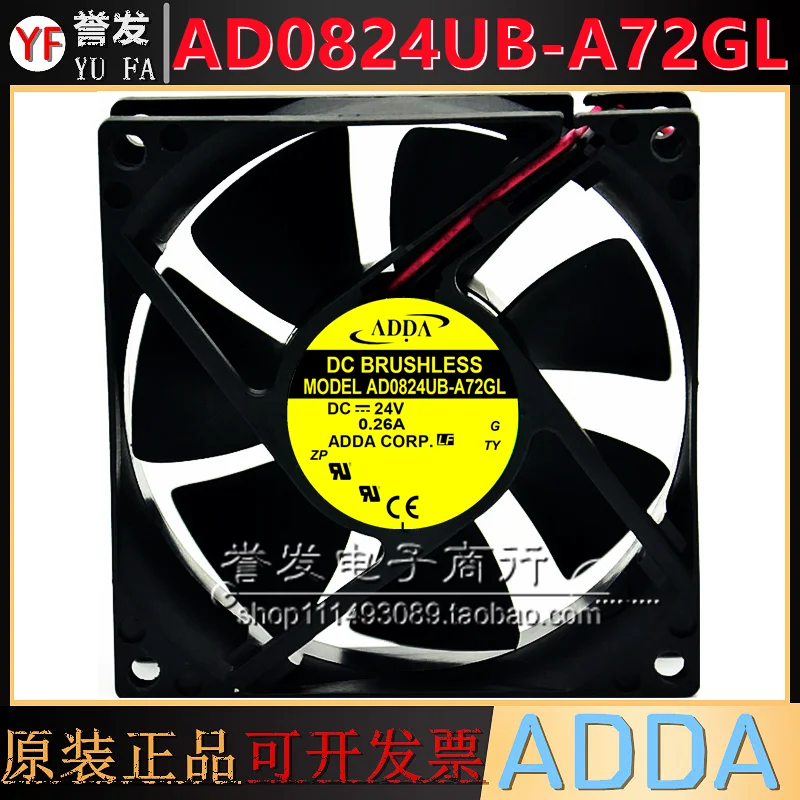 NEW ORIGINAL AD0824UB-A72GL 24V 0.26A 8025 80x80x25mm COOLING FAN RADIATOR