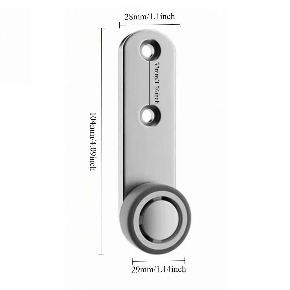 2Pcs Heavy-Duty Silent Sliding Door Wheel Set - Metal Construction, For Under-Bed Storage Units, Storage Bins, Sliding Track Whe view 2