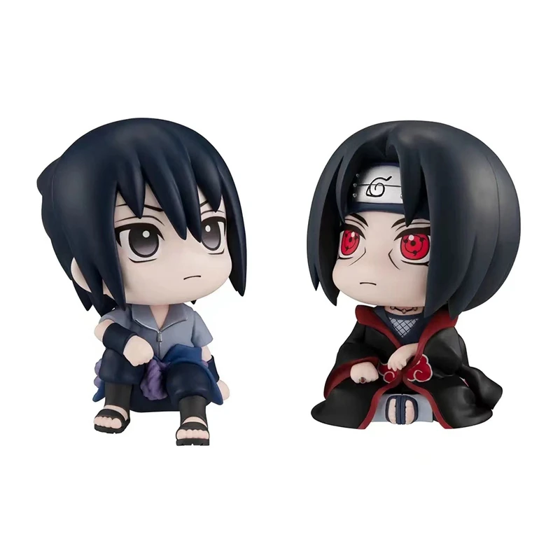 8cm Naruto Anime Figure Naruto Kakashi Action Figure Q Version Kawaii Sasuke Itachi Figurine Car Decoration Collection Model Toy