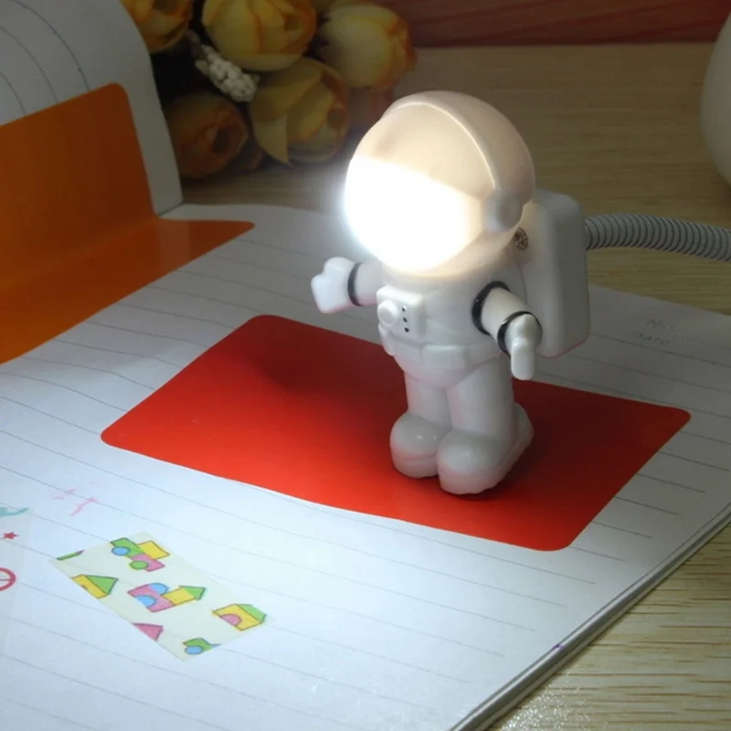 Adjustable Astronaut Usb Tube Led Night Light Lamp For Macbook Air Pro Laptop Pc Usb Charging