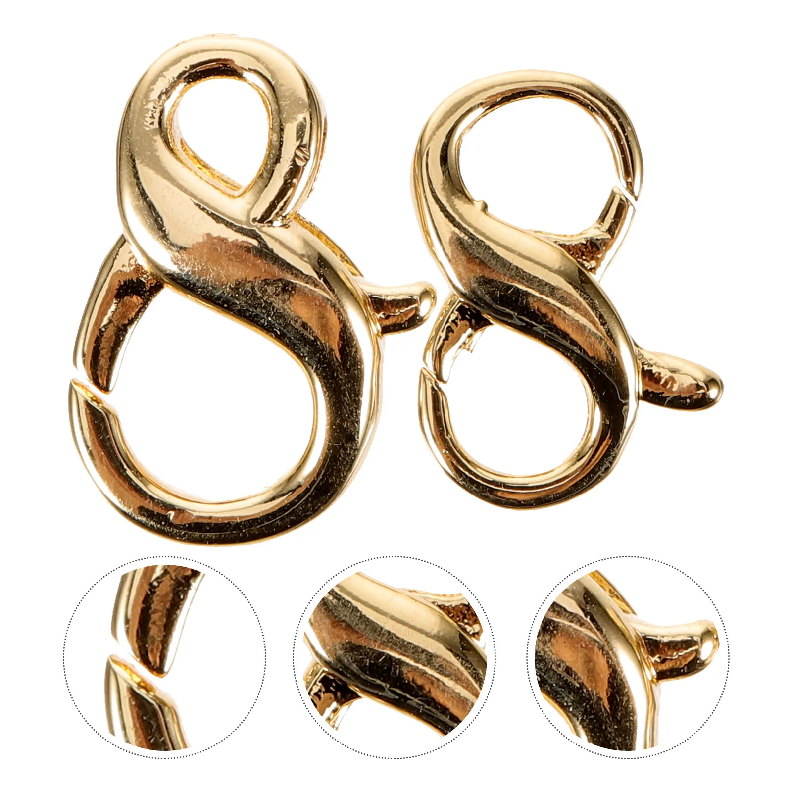 

2pcs Heart Elephant Lobster Clasps Durable Sterling Silver Bracelet Extender DIY Supplies Jewelry Parts Materials