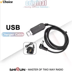 Baofeng Charger Cable UV 5R UV 82 Desktop USB Charger Cable For DM-1701 UV 10R DR-1801 Walkie Talkie UV 9R Plus UV S9 Ham Radio