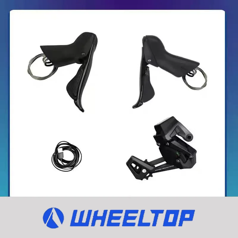 Wheeltop EDS Electronic Shifter Lightweight 6000 Rim Brake Carbon Fiber 7-13 Speed Single Chainring Kit Drop Bar Bicycle Parts