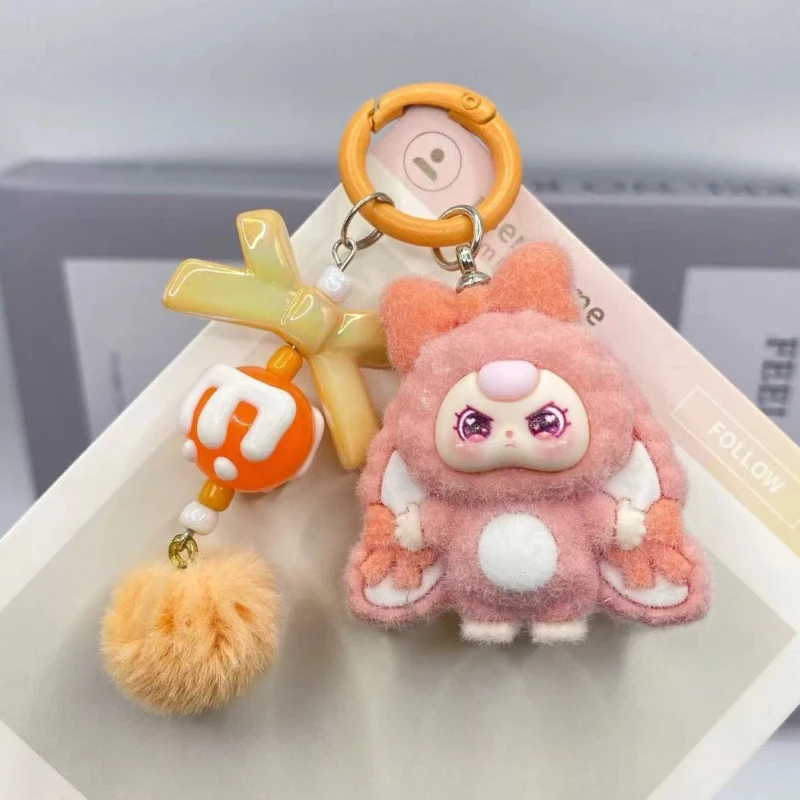 فراشة عقدة نمط أفخم الأذن الكبيرة ثلاث سنوات دمية المفاتيح دمية على ظهره قلادة العصرية لعبة دمية ملحق صغير هدية #5