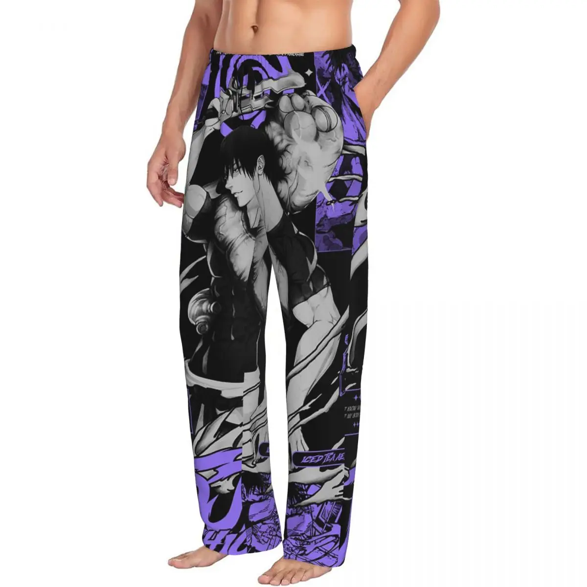 

Custom Tokyo Revengers Toji Fushiguro Men Pajama Pants Lounge Sleep Sleepwear Bottoms with Pockets