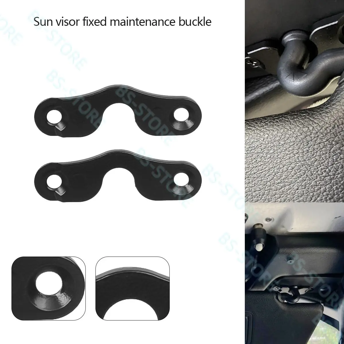 

Upgraded Aluminum Alloy Sun Visor Repair Kit for Jeep, Veharvim Heavy Duty Sun Visor Clip For Jeep Wrangler JK 18+/ JL/Gladiator