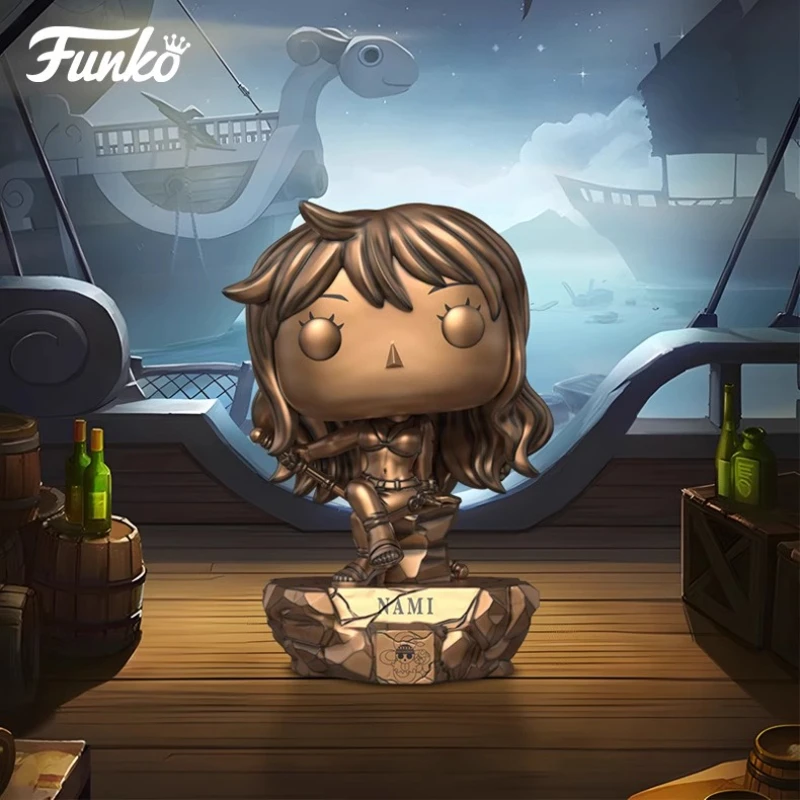 

Подлинное издание FUNKO POP One Piece Nami & Usopp Памятное издание Аниме Украшение Орнамент Модель Игрушки Коллекционная модель