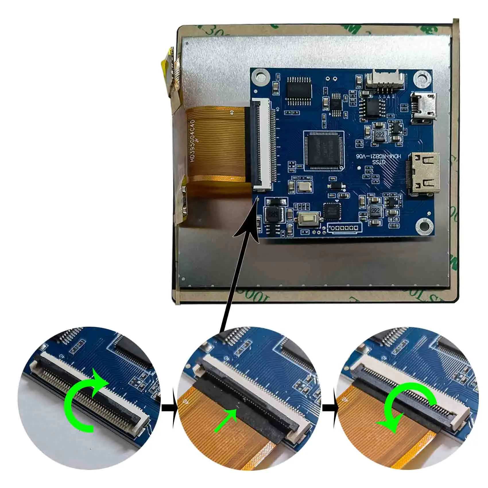 Square Screen Lcd Capacitive Touch Panel Pc Board Mipi Lcd Display Touch Screen Panel 3.95Inch 720X720 Square Lcd Panel - view 3