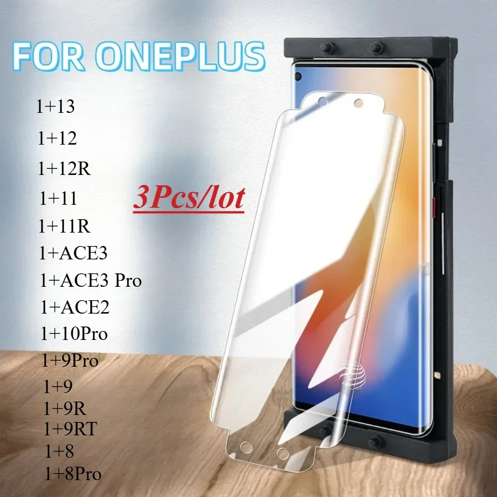 

3PCS For Oneplus 13 12 12R 11R 11 10 Pro 8 9 ONE PLUS ACE2 ACE3 Pro 9R 8T 9RT Screen Protector Gadgets Soft Glass With Install