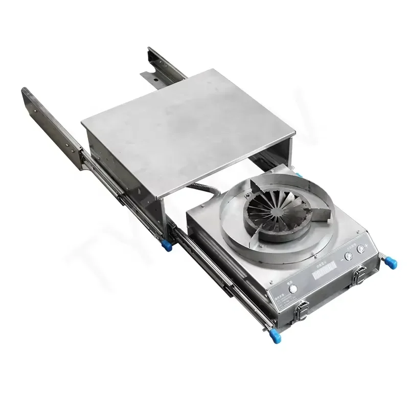 HEYRV for RV Accessories High-Strength Windproof Gas Burner Aluminum Alloy Portable Camping Stove with Electronic Display