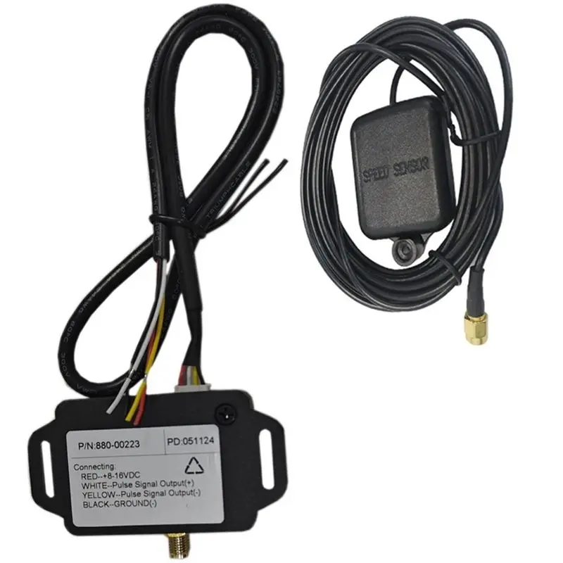 Speedometer Sender Adapter With GPS Antenna Speed Signal Converter 8-16VDC Works With GPS And Pulse Signals Shift-A08Q