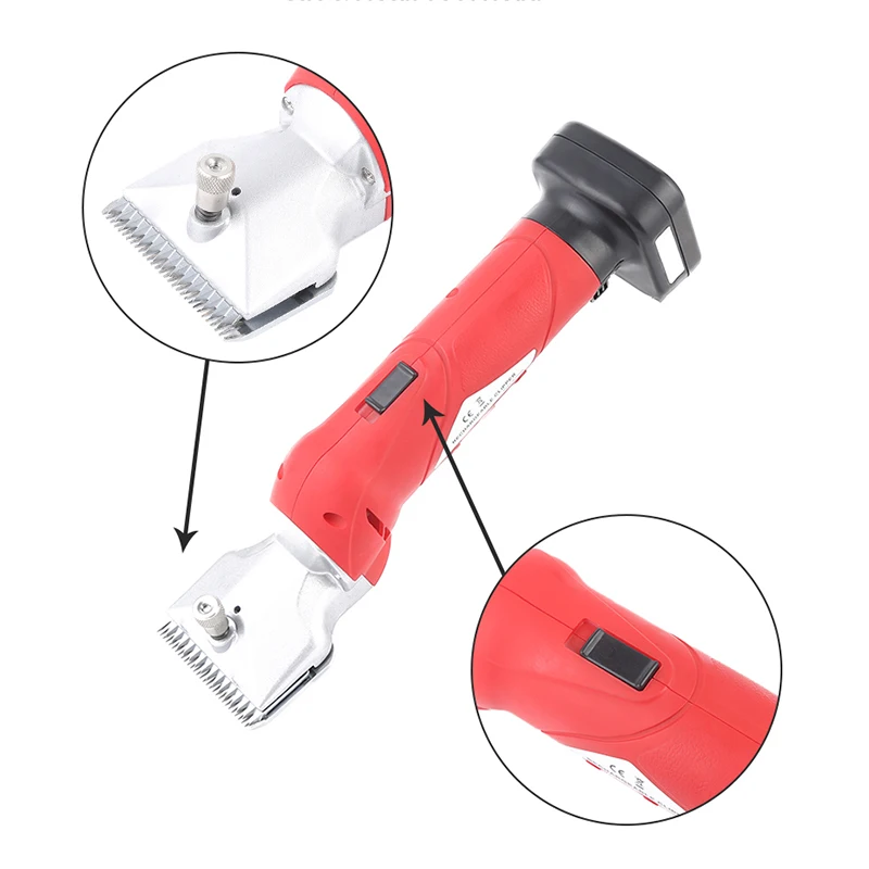 

Перезаряжаемая машинка для стрижки лошадей и крупного рогатого скота 2800SPM Электрическая машинка для стрижки волос лошади