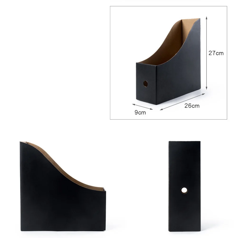 5 pcs File Storage 26X9Cm Paper Desk Organizer For Magazine Document With Labels File Box Folder Organizer Magazine Holder