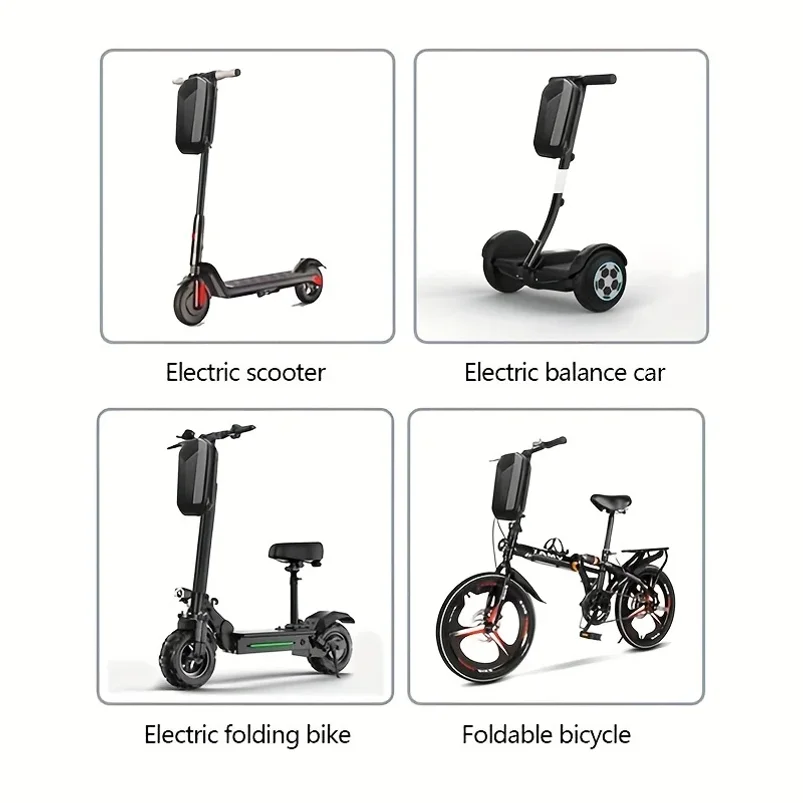 Hard Shell Bag for Electric Scooter, Front Bag, Folding Bicycle, Balance Bike Hanging Bag Accessories, Head Bag, Storage Bag