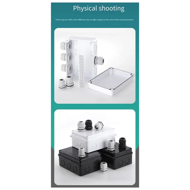 

Водонепроницаемая распределительная коробка, внешняя клеммная коробка, общий корпус электротехники, белый, 1 комплект