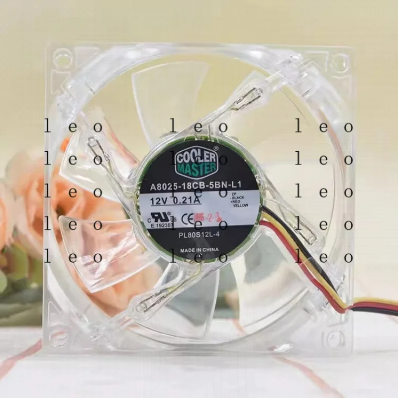 BB  for COOLERMASTER A8025-18CB-5BN-L1 8025 12V 0.24A 3-Wire Cooling Fan