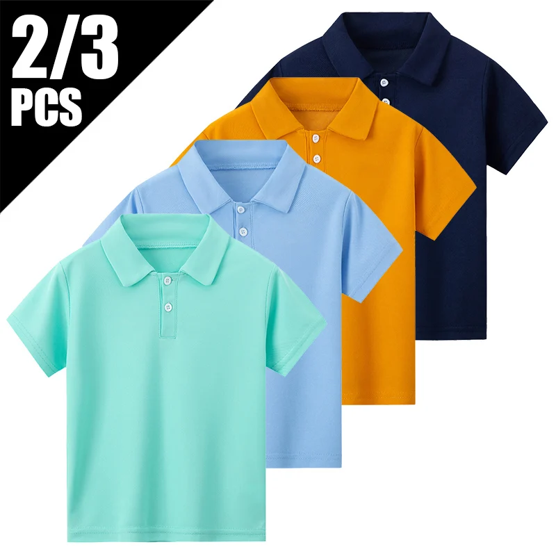 

Детская сетчатая дышащая рубашка-поло из 3/2 предметов, повседневная футболка с лацканами Джокера для мальчиков, красивый топ с короткими рукавами для джентльменов