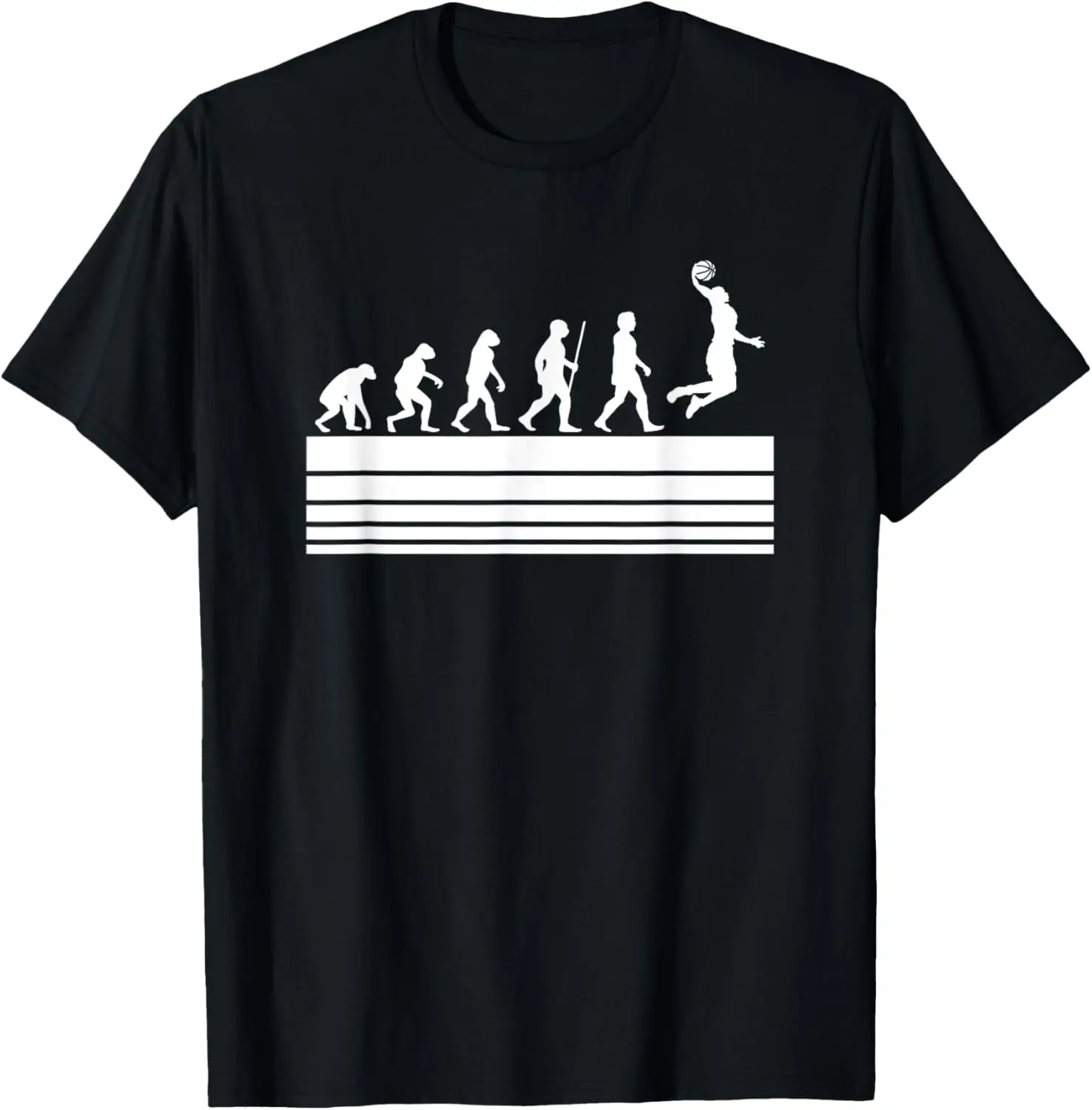 Basketball Evolution Basketball Player Men Women Kids T-Shirt