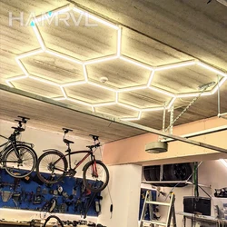 Hexagon Light Honeycomb Light Led Hexagon White Warm/Natural 3000k 4000k Garage Light Lamp 110V-240V Led Tube Ceiling Workshop