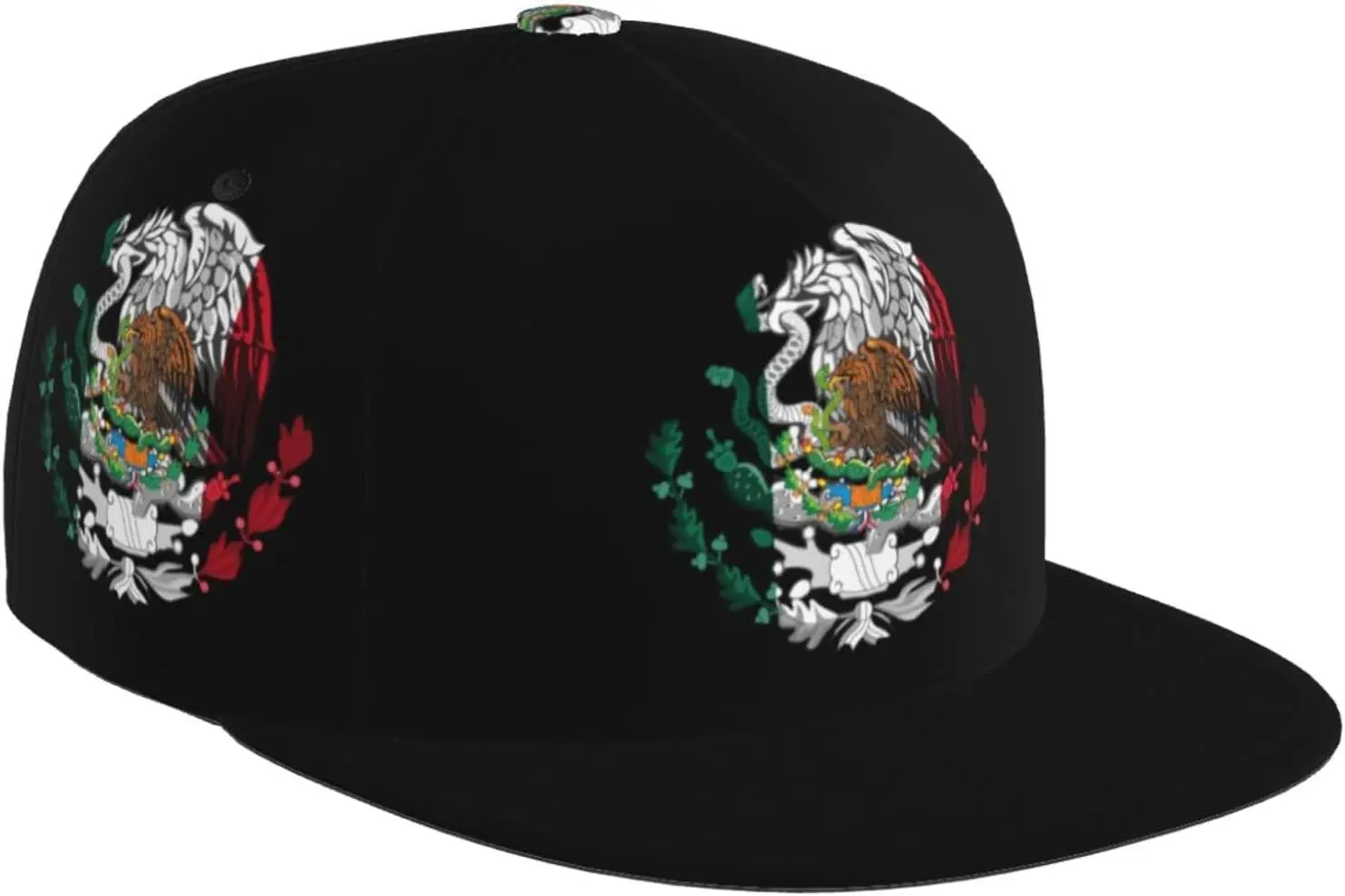 

Mexico Eagle Snapback Hats for Men Trucker Hat Flat Bill Baseball Cap Gaming Adjustable Brim Black