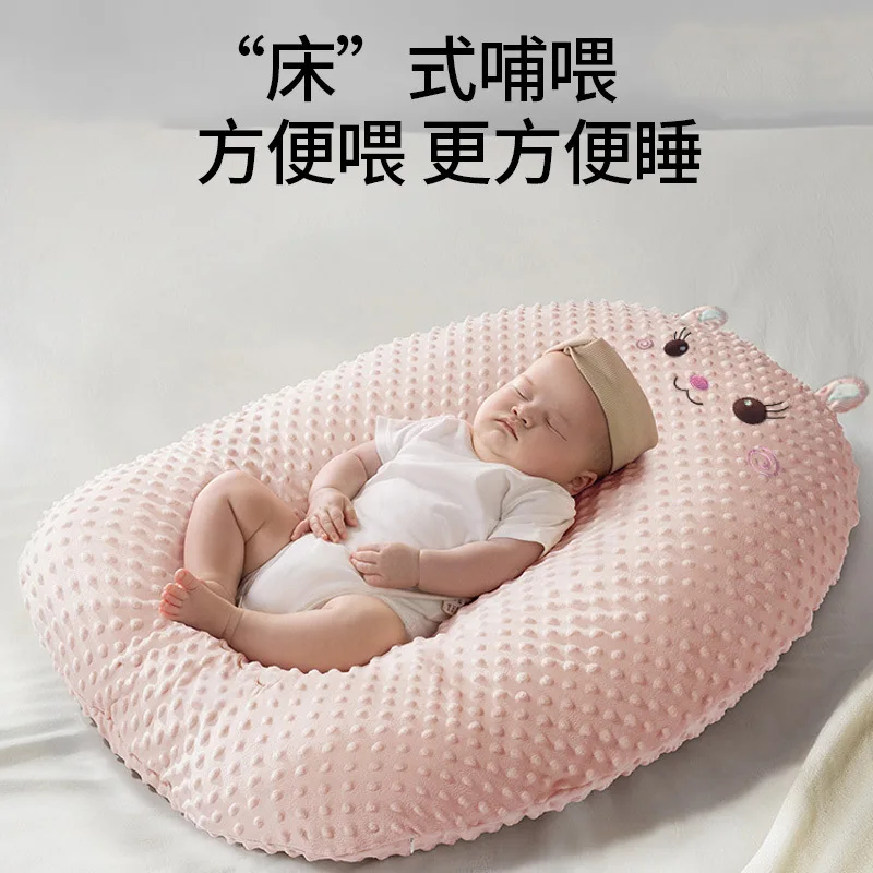 Baby Anti Spitting Slope Pad Newborn Lying Feeding Device Anti Overflow Choking Slope Pillow Pregnant Woman Breastfeeding Pillow