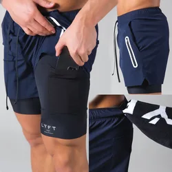 Sweatpants Male LYFT Shorts Muscular Fitness brothers Trendy summer running training breathable Stretch casual pants