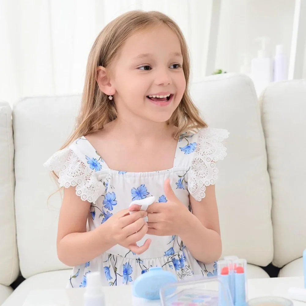 Schönheitssalon-Spielset für Kinder, Make-up-Set für Kinder im Alter von 3–5 Jahren, Beauty-Spielzubehör, waschbares Make-up-Set, Kosmetikset