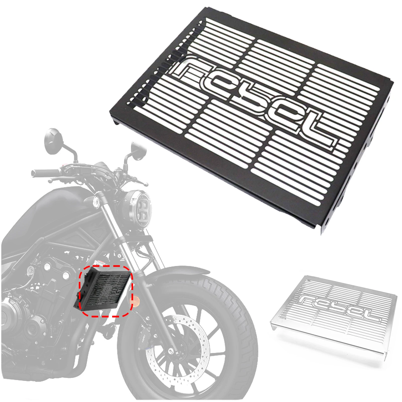 

Motorcycle Radiator Grille Guard Cover Protective for honda cmx rebel 300 500 cmx300 cmx500 2017-2022