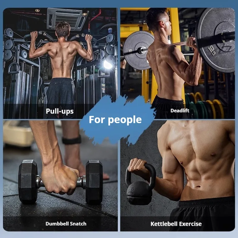 الدمبل سحب ما يصل اللياقة البدنية مساعدة هوك أحزمة المعصم رفع الأثقال معدات الصالة الرياضية للمنزل اللياقة البدنية اكسسوارات ممارسة العضلات #5