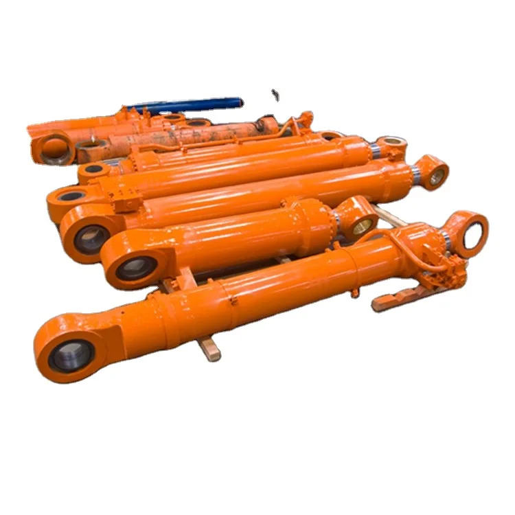 Telescopic Double Acting Hydraulic Cylinders Bearing Piston Cylinder Structure