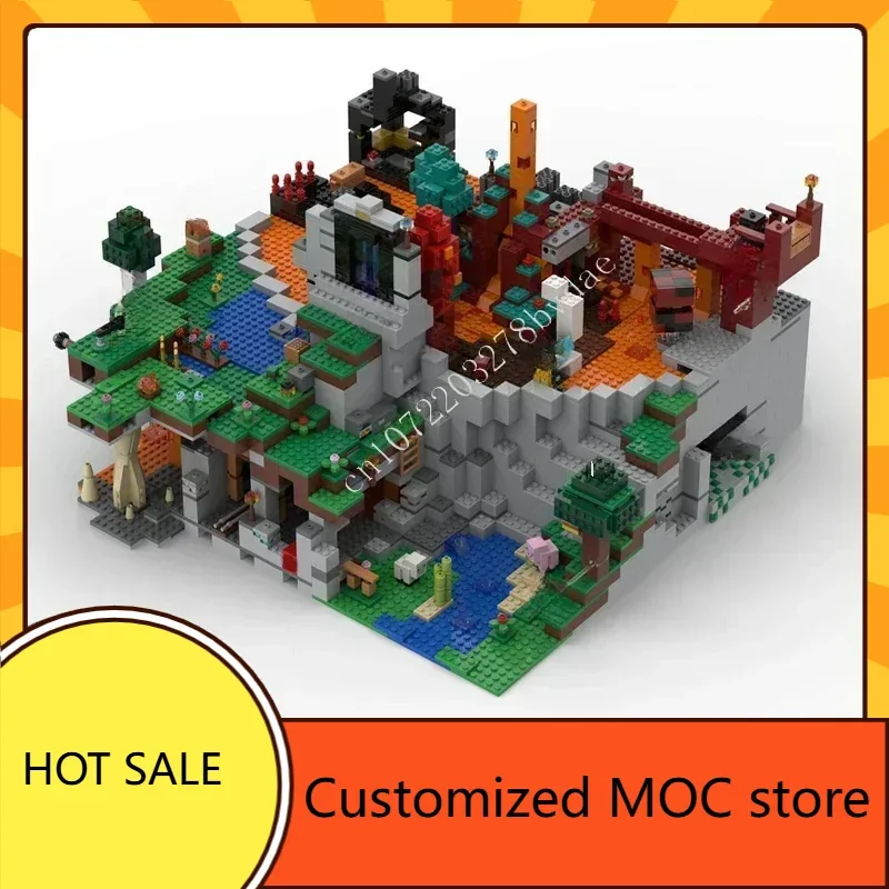 

3244 шт. UCS мой мир диорама MOC головоломка креативный праздник StreetView CityArchitecture день рождения DIYA сборочная игрушка Рождественский подарок