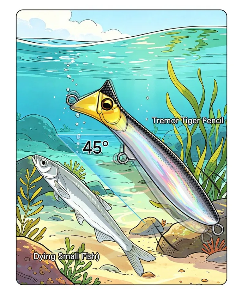 Sinkender Pencil-Köder 7,5g-28g – Weitwurf-Hardbait mit Rasselgeräusch & Wackel-Doppelattraktion für Süß- und Salzwasser – Detail 8