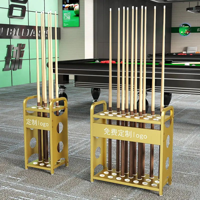 Billiard club placement rack High-end club club storage bracket Floor-to-ceiling billiard hall public pole rack