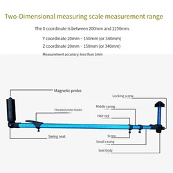 Sistema di misurazione 2D ad alta precisione per strumento di riparazione del telaio del corpo Auto strumenti di misurazione del sistema di misurazione delle collisioni della carrozzeria