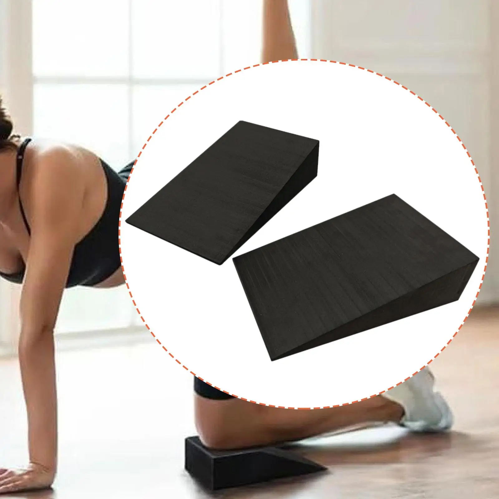 Calf Stretcher Wedge EVA Yoga Brick for Squat Exercise Balanced Yoga Pillow Style Gym Fitness Tool