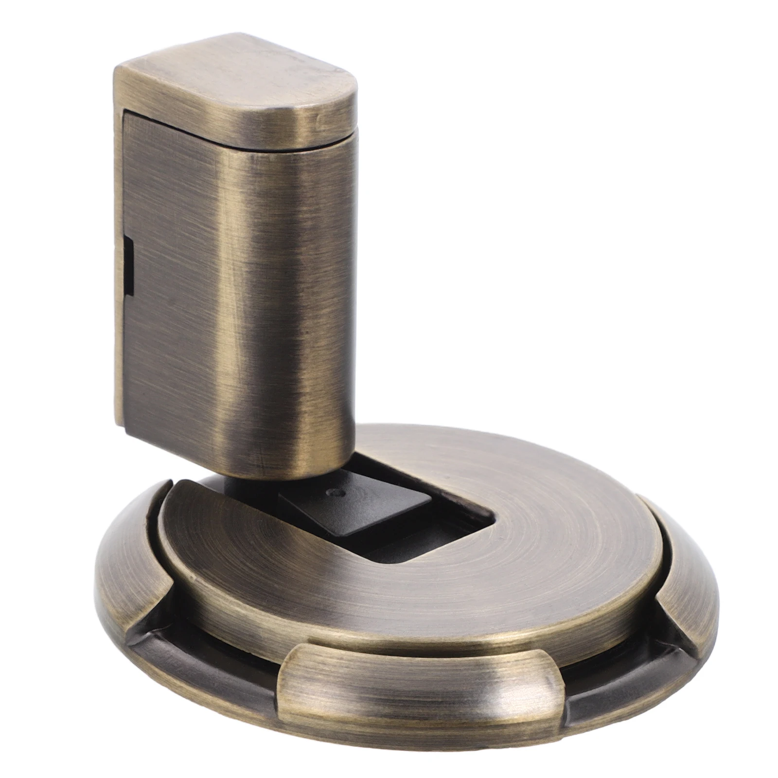 

Door Silent Punch Free Adjustable Zinc Alloy Doorstop Holder for Floor Wedge Windproof Small