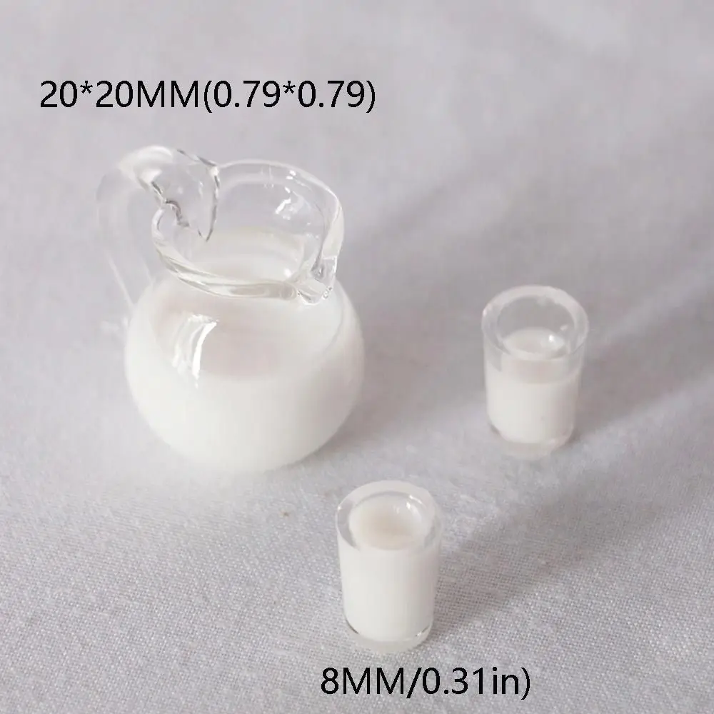 Resin Orange Juice Accessories 1/12 Scale Mini Accessories Simulation Miniature Drinking Model Drinks Jug Cup