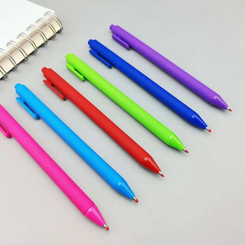 Candy color gel pen advertising spray glue press black sign pen hand gift pen stationery wholesale Glass fountain pen Glass pen