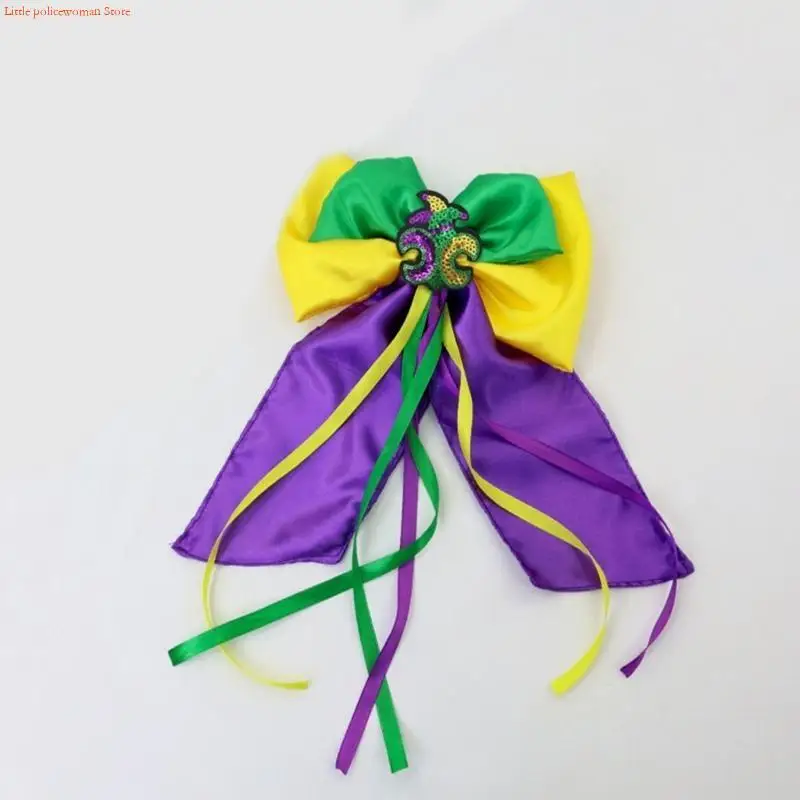 

F92D Elegant Bows Hair Clip for Carnival and Daily Use Fabric Hairpin Barrettes Comfortable Secure Design Lightweight Wear